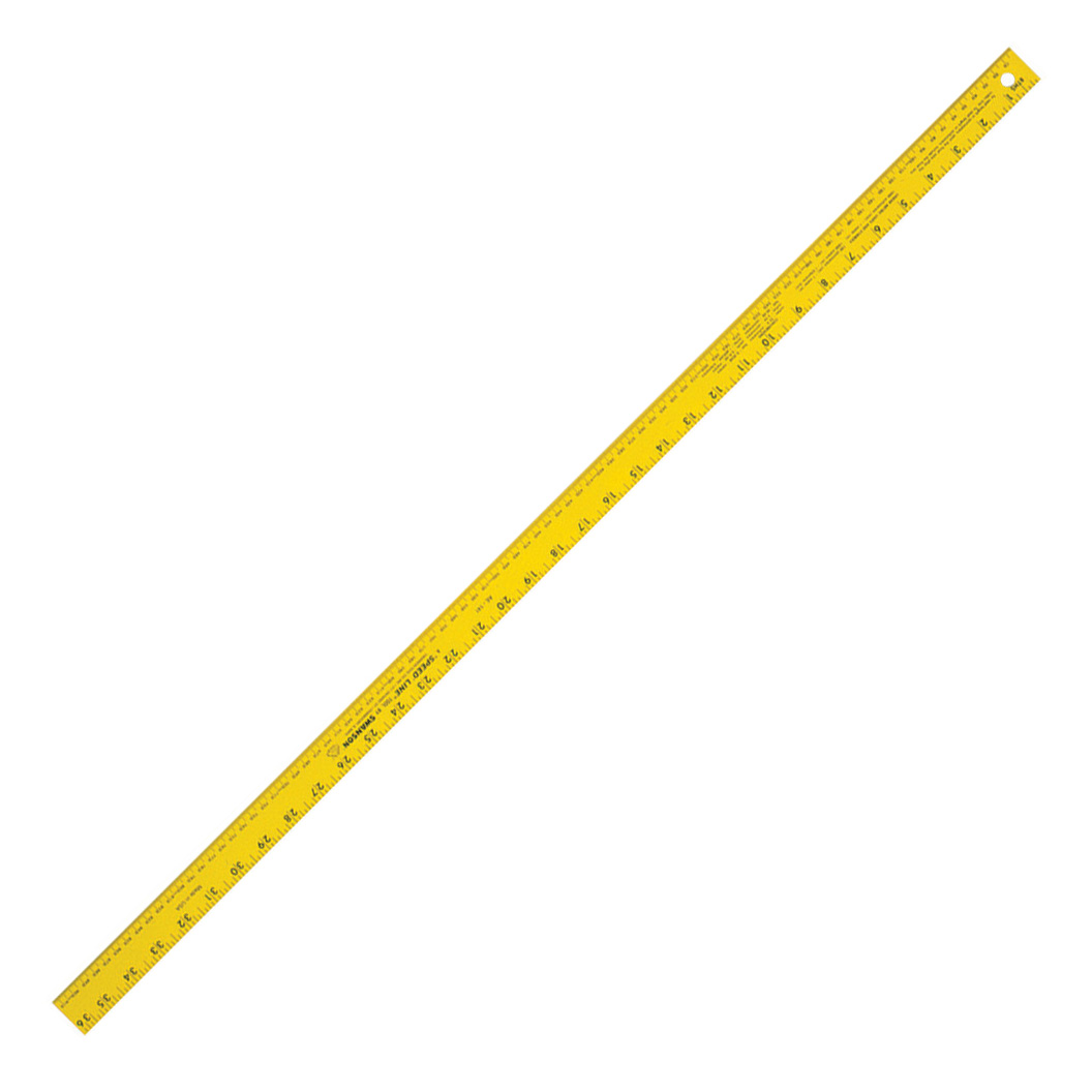 Swanson Tool Co 36 inch Bright Yellow Aluminum Yard Stick Straight Edge,  Model AE141 