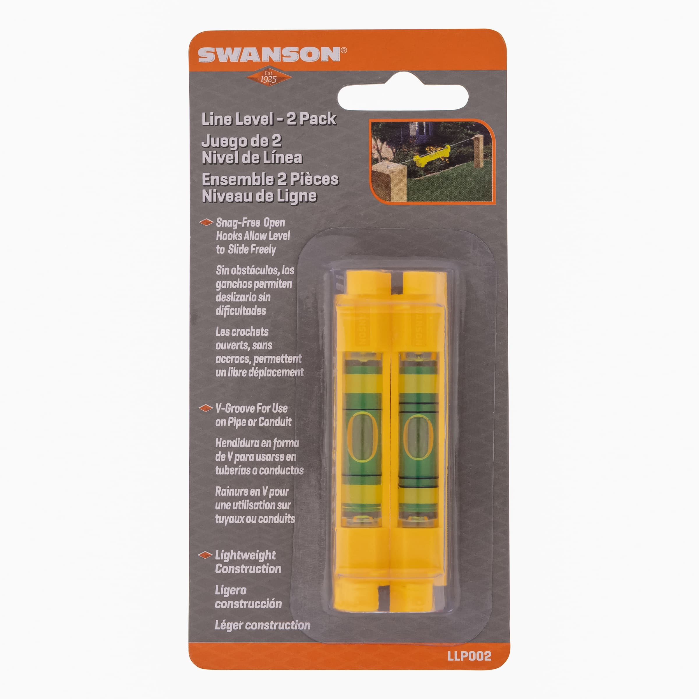 Retail package shot of the Swanson LLP002 Line Level 2-pack.