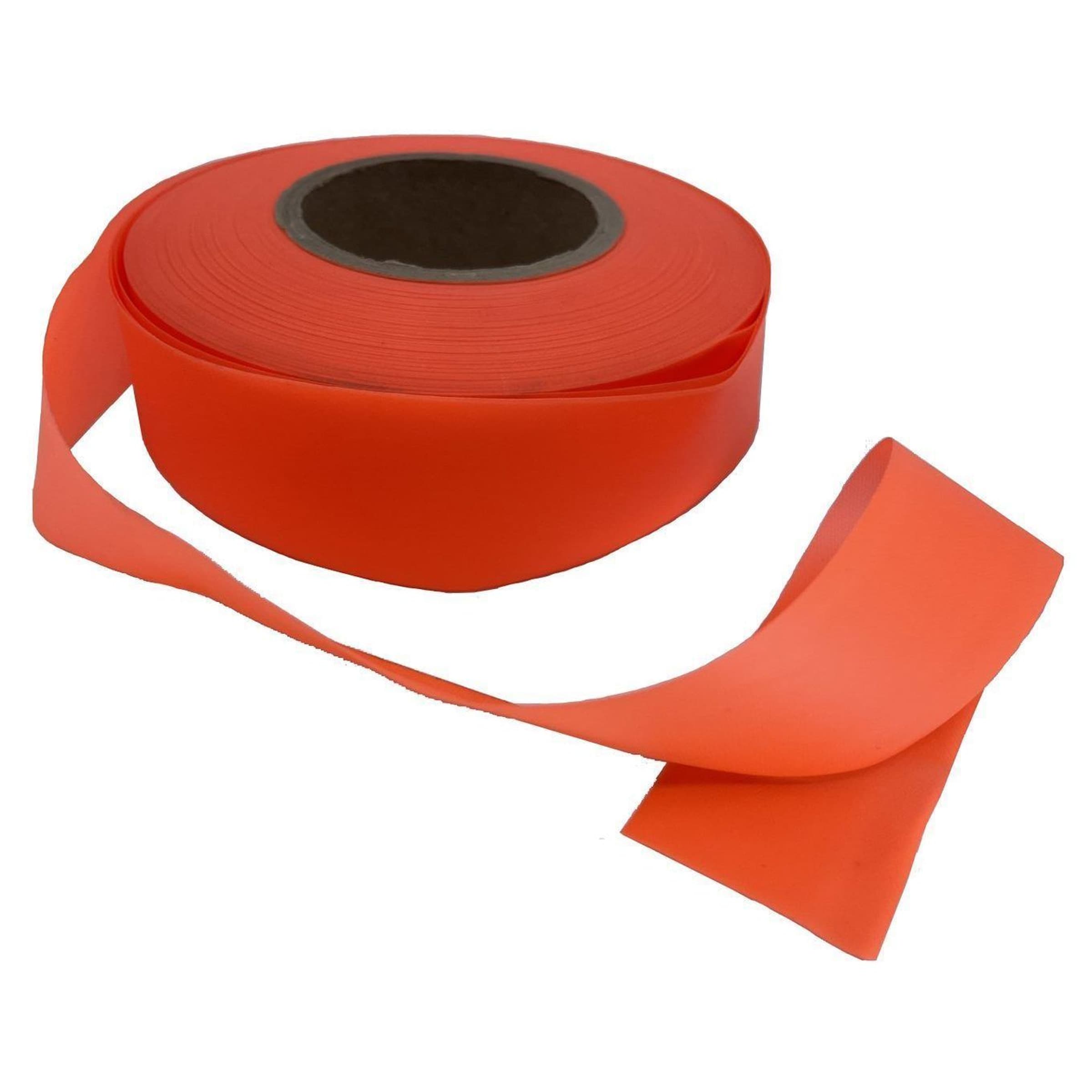 Close-up of the taffeta ribbon texture on the Orange Glo Roll Flagging variant.