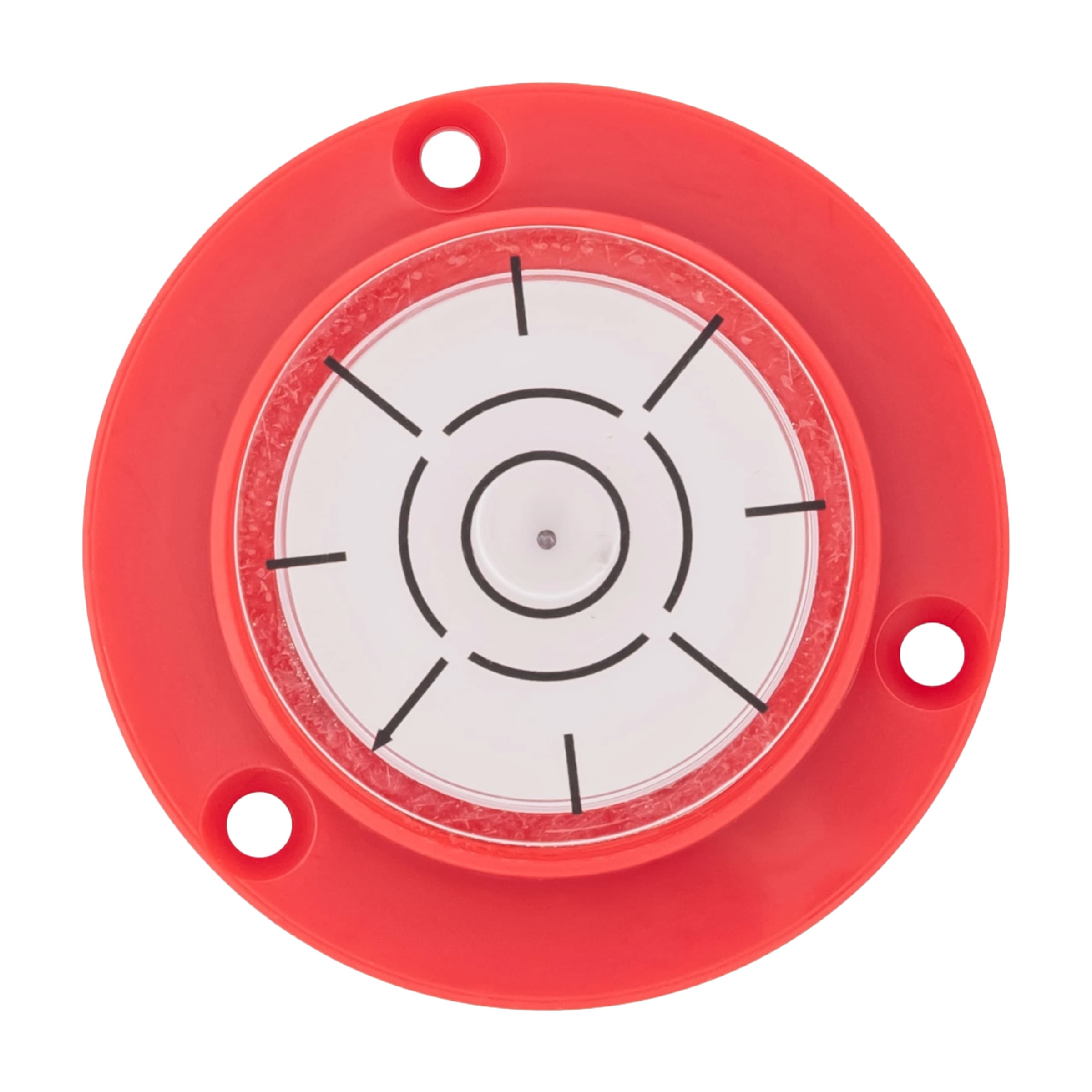 Alt-angle of the SL0002 Surface Level showing the vial port and fastening holes.