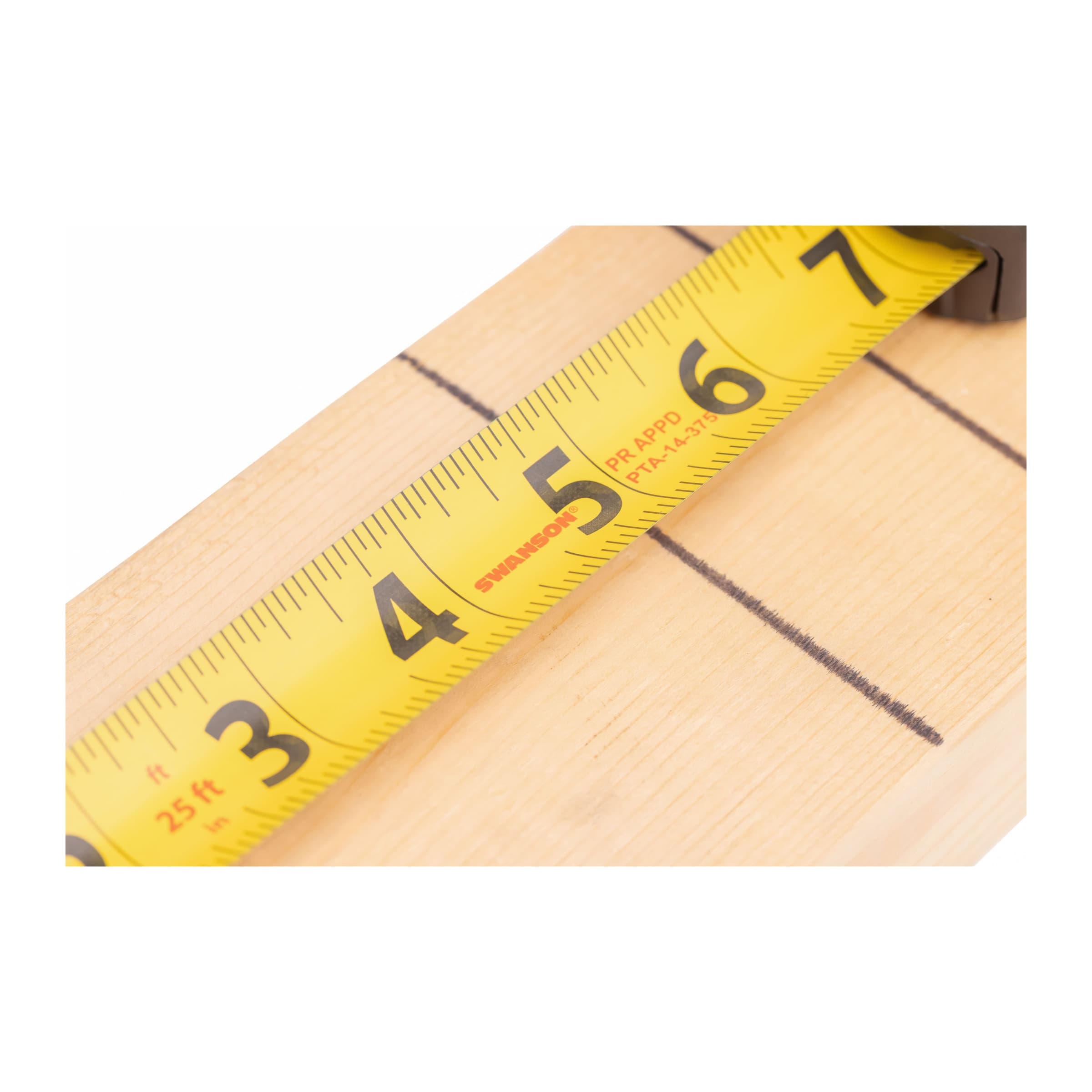 Close-up of the SAVAGE® ProScribe™ blade showing one row of inch numerals.