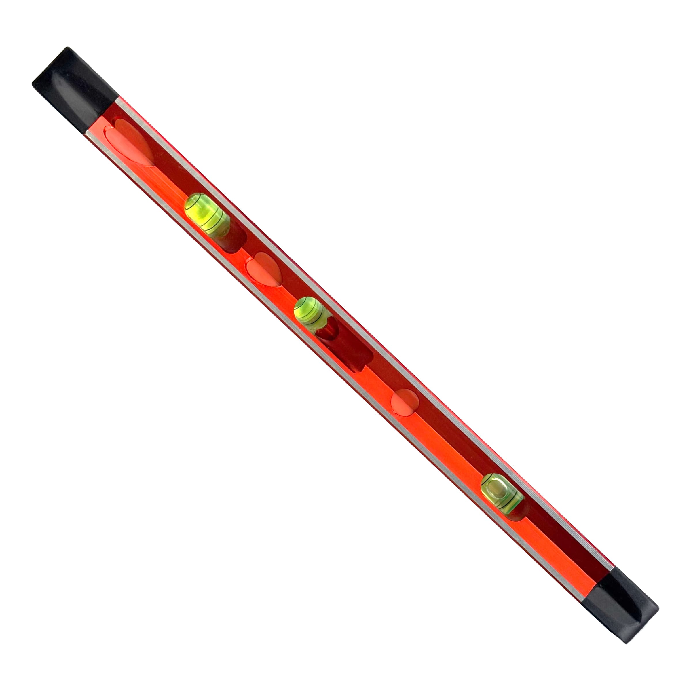 Top-down view of the SVT011 Savage® Torpedo Level showing the top-read windows for the 0° and 30° vials.