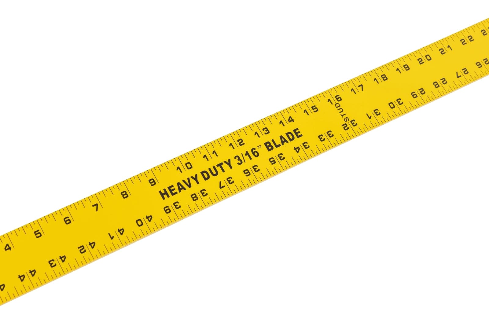 Close-up detail of the TD124 yellow powder-coated body showing the thermally-fused finish.