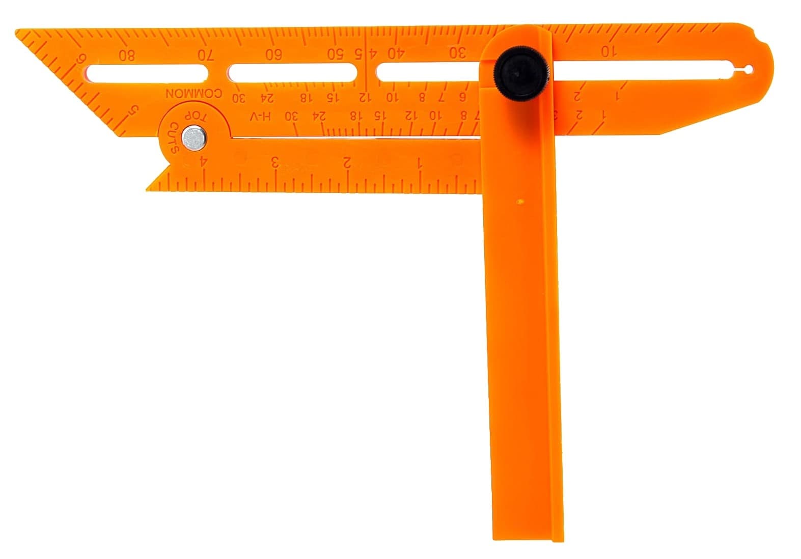 The Swanson Speed Bevel® unfolded into its sliding T-bevel position, with the bevel arm extended for angle transfer.