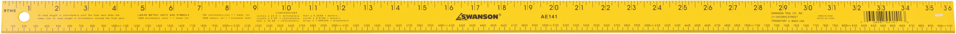 Yardstick 36in, life-sized