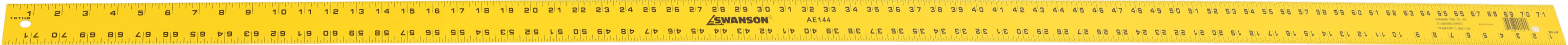 Straight-Edge 72in, life-sized