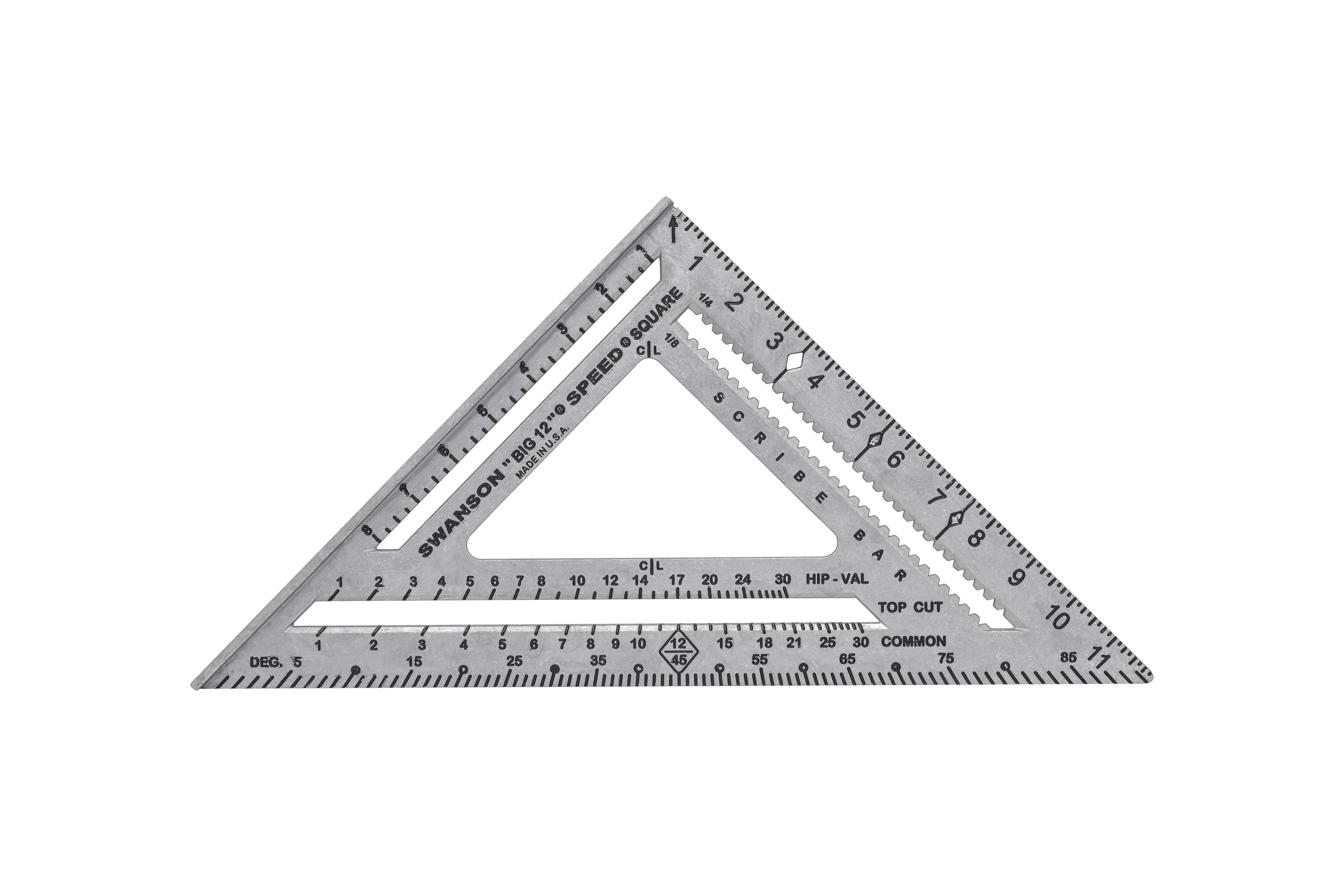 Big 12: 12-inch heavy-duty Speed® Square for stair stringers and long rafter cuts