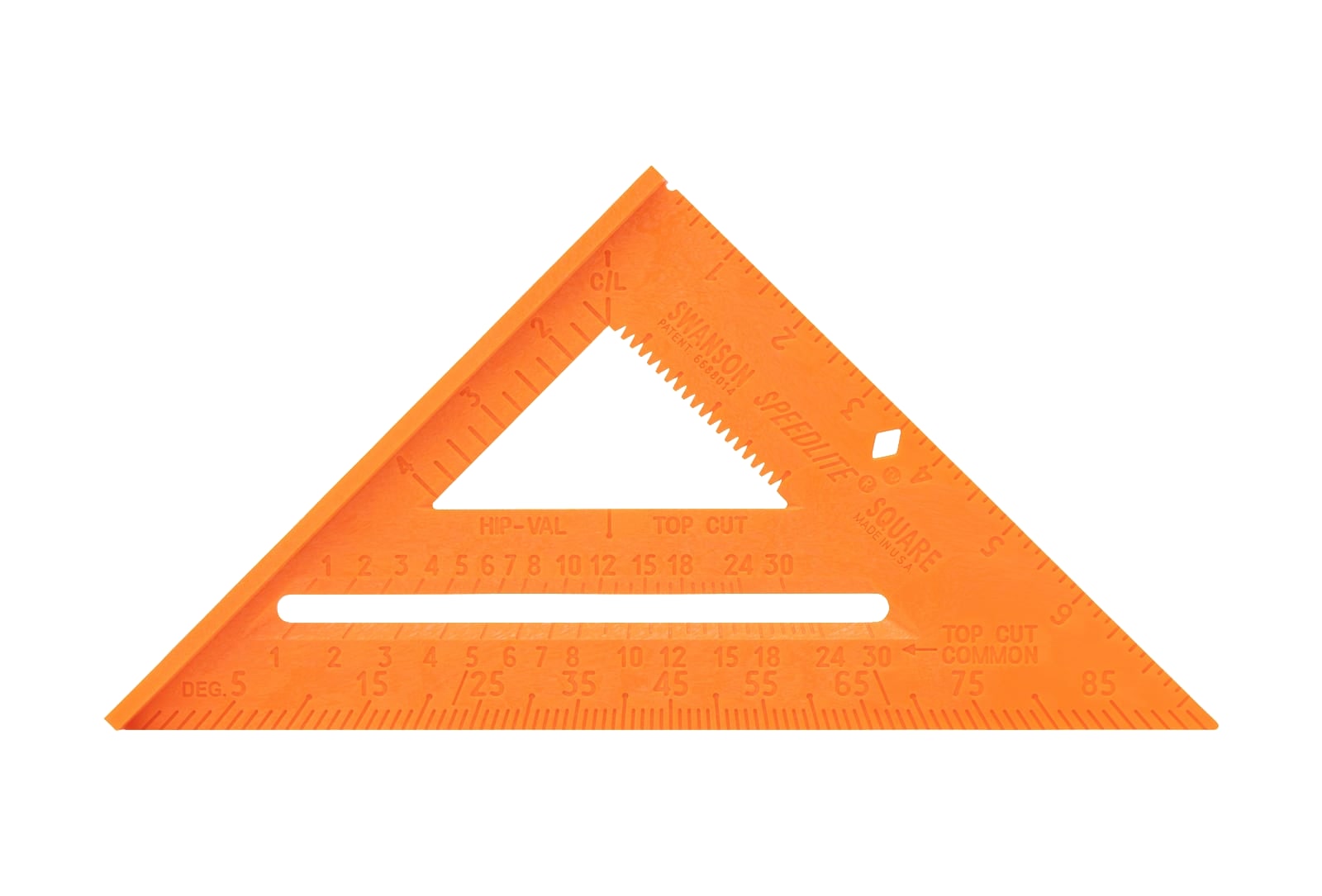 Speedlite® Square (Orange): high-impact composite version of the 7-inch Speed® Square