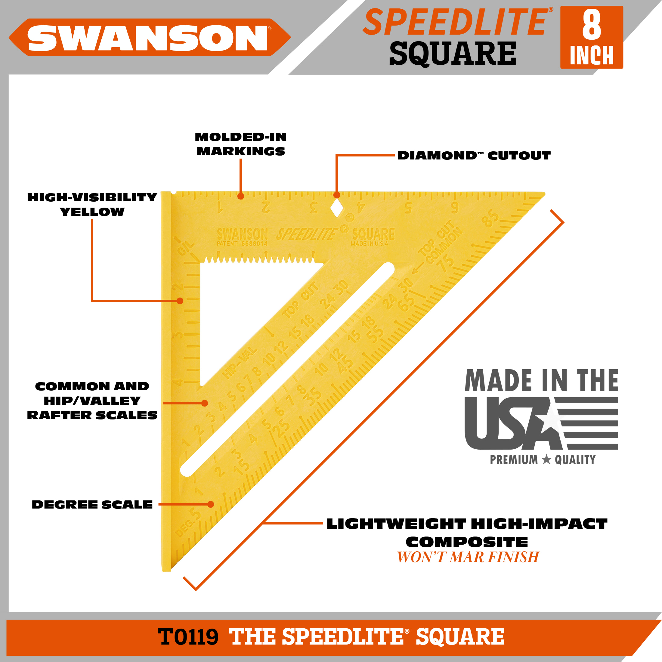 The Big 12® Speedlite® Square, Swanson Tool Co. | Swanson Tool Co.